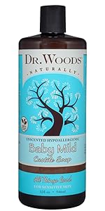 dr woods baby mild castile soap all things good organic for all skin types hypoallergenic