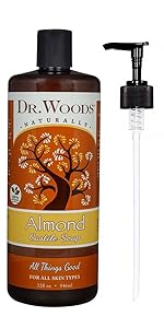dr woods naturally almond castile soap all things good for all skin types cruelty free