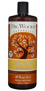 almond dr woods naturally castile soap all things good organic lathering exfoliant 