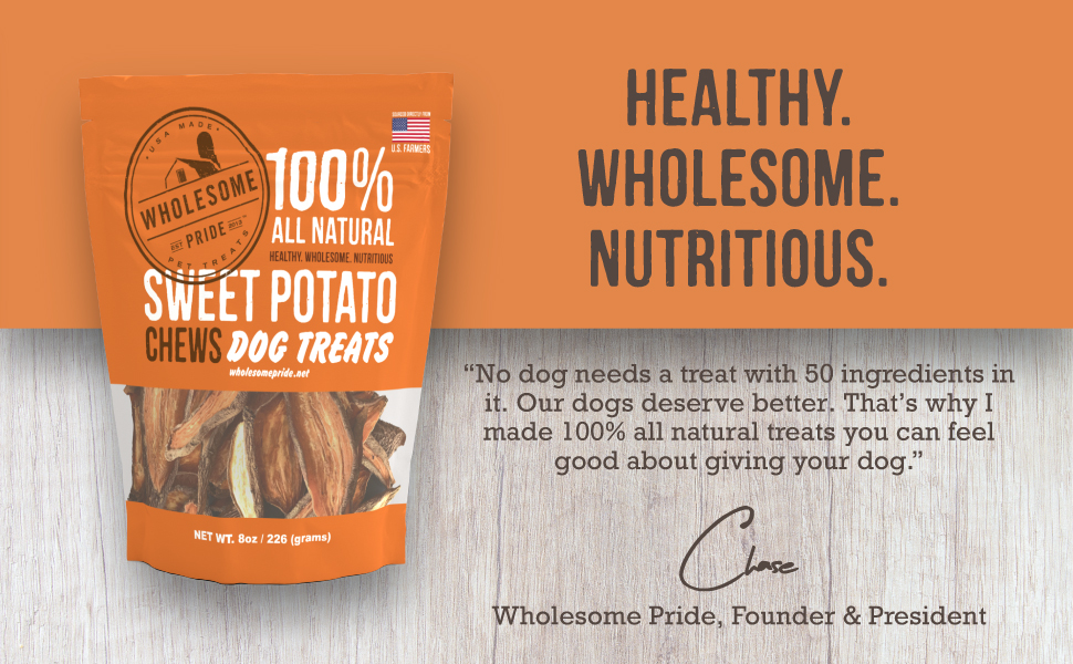 Amazon.com : Wholesome Pride Sweet Potato Chews - All