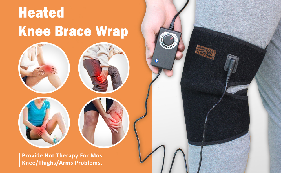 CREATRILL Knee Heating Pad Temperature Free Adjustable