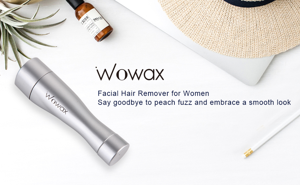 Wowax Women Facial Hair Removal Trimmer, Peach Fuzz Remover for Women