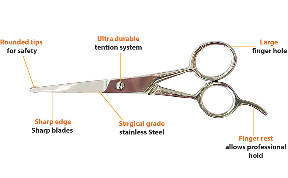 BabySafe 5 inch Professional Hairdressing Grooming Hair