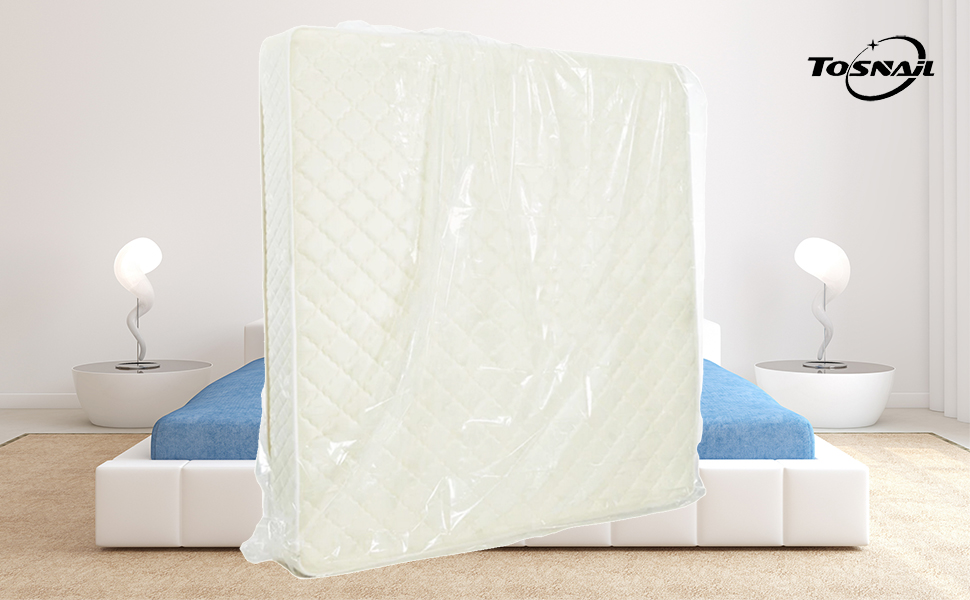 Tosnail 2 Pack Extra Thick 4Mil Queen Size Heavy Duty Mattress Bag