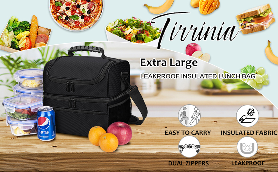 extra large insulated lunch bag