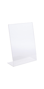 Slant back sign holder