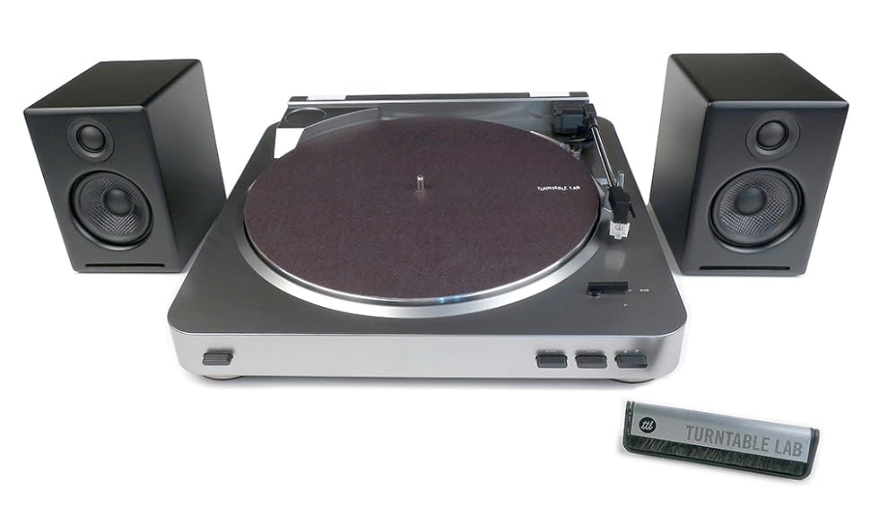 AudioTechnica ATLP60USB Turntable + Audioengine A2