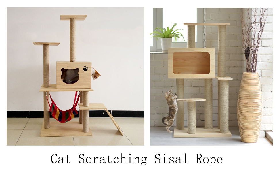 Aoneky Replacement Cat Scratching Post Sisal Rope Hemp