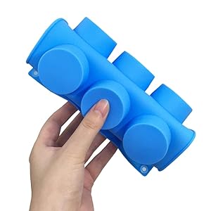 kue(3品)M.L size Amazon.com: SENHAI 3 Pcs 15 Holes Cylinder Silicone Molds for
