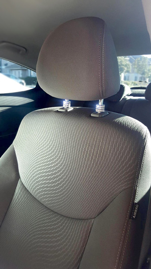 Amazon Com Bling Car Decor Icy Crystal Car Seat Headrest