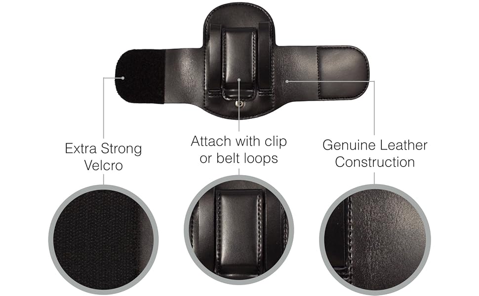 Scopeclip Stethoscope Holder with Velcro Closure and Belt Clip Universal Stethoscope Holster