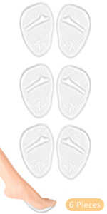 Ball of foot cushions for metatarsal pain gel shoe insert for forefoot cushioning blister prevention