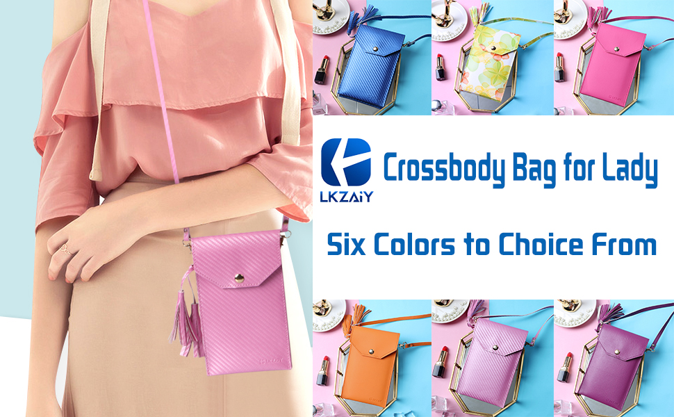 Cell Phone Purse, LKZAIY PU Leather Crossbody Bag Touch