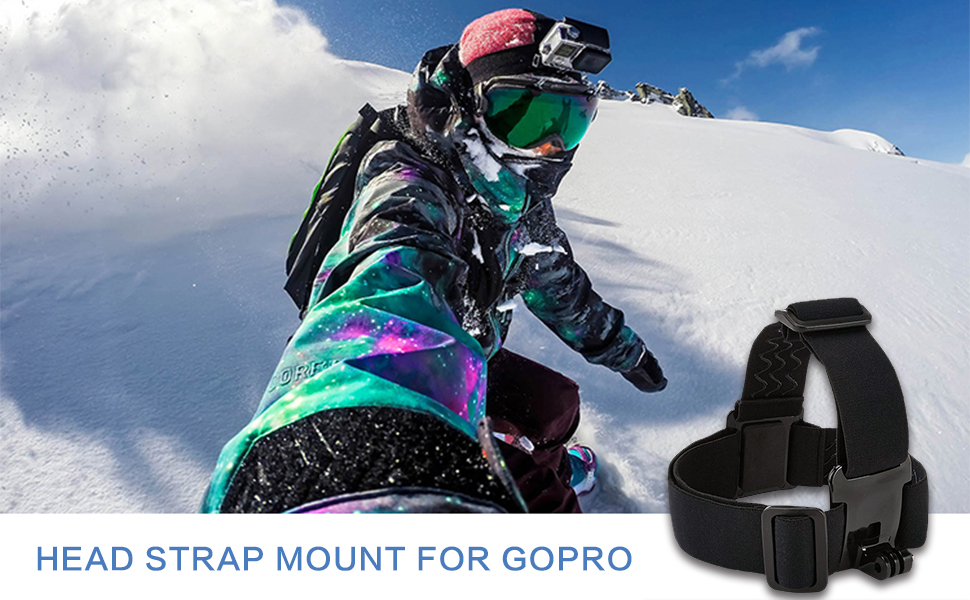 Head Strap Mount + Screw + Storage Bag for GoPro Hero (2018