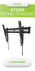 Kanto KT3260, tilting tv wall mount for 32 to 60 inch TVs black