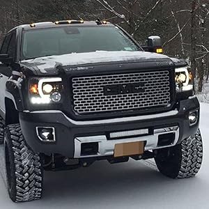iJDMTOY Lower Grille Mount LED Light Bar Compatible with 2015-up GMC