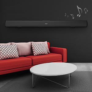 Amazon Com Tenker Soundbar For Tv 32 Inch 4 Speakers Wired And