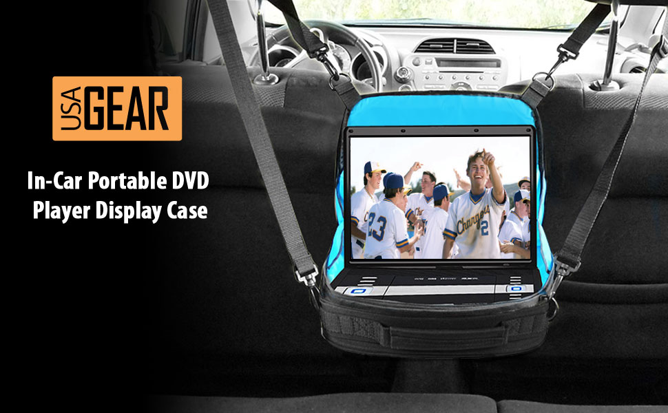 Portable DVD Player Headrest Car Mount Case by USA GEAR