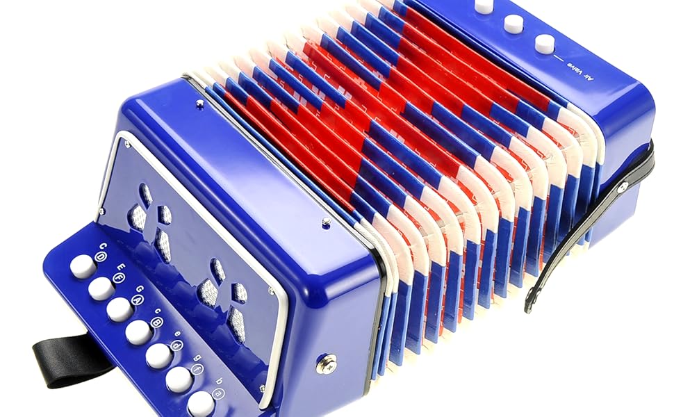 PowerTRC Children's Accordion Musical Instrument Easy