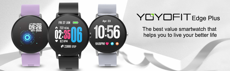 yoyofit edge plus smart fitness watch