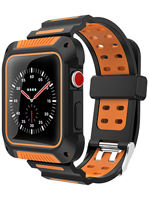 VORI Compatible with Apple Watch Band 42mm Case, Shock-Proof and Shatter-Resistant Silicone Sport Band for iwatch Band Protective Case Compatible with ...