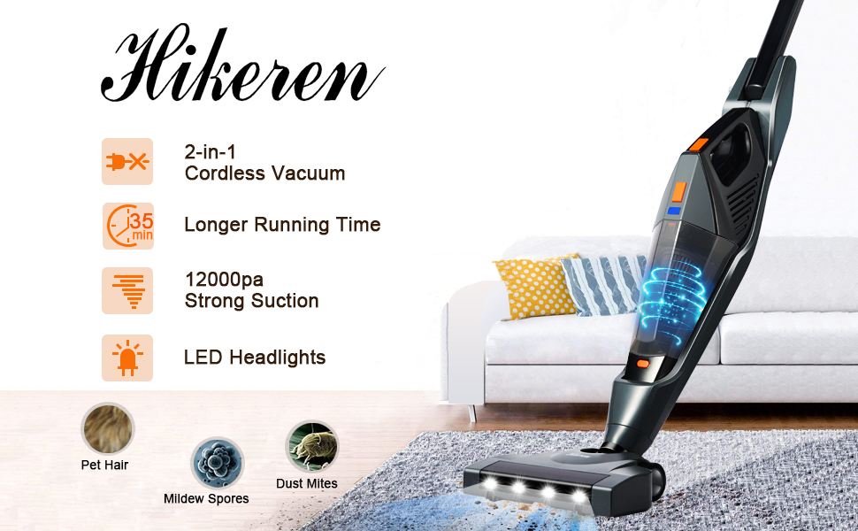 Amazon Com Cordless Vacuum Hikeren 12000 Pa Stick Vacuum Cleaner 2 In 1 Lightweight Rechargeable Bagless Stick And Handheld Vacuum For Carpet Hardwood Floor Pet Hair For more details visit our website. cordless vacuum hikeren 12000 pa stick
