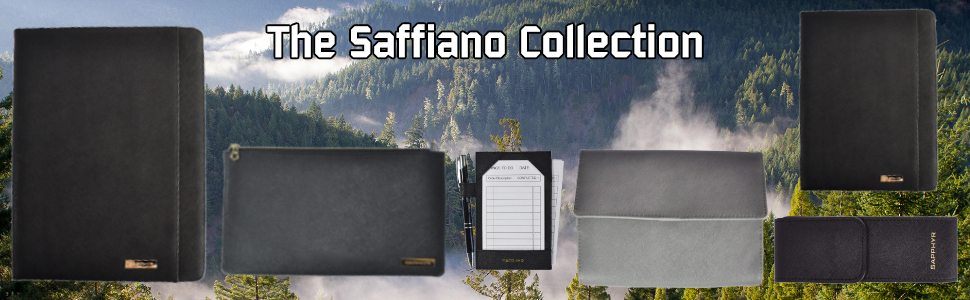 sapphyr luxury leather saffiano gold