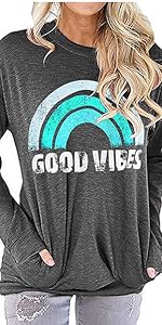 Good vibes blouse with pocket