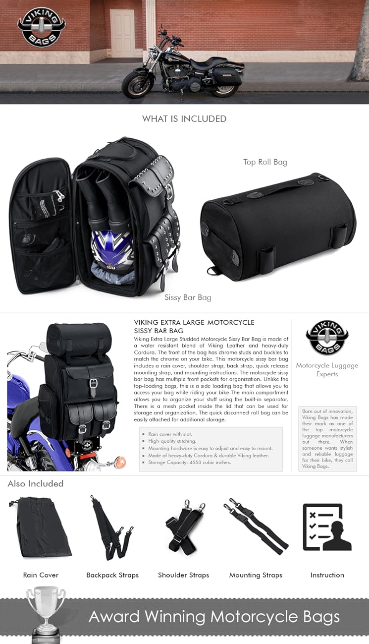 viking sissy bar bags