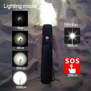 small tactical flashlight kit set police USB flashlights outdoor lightweight hunting fishing work