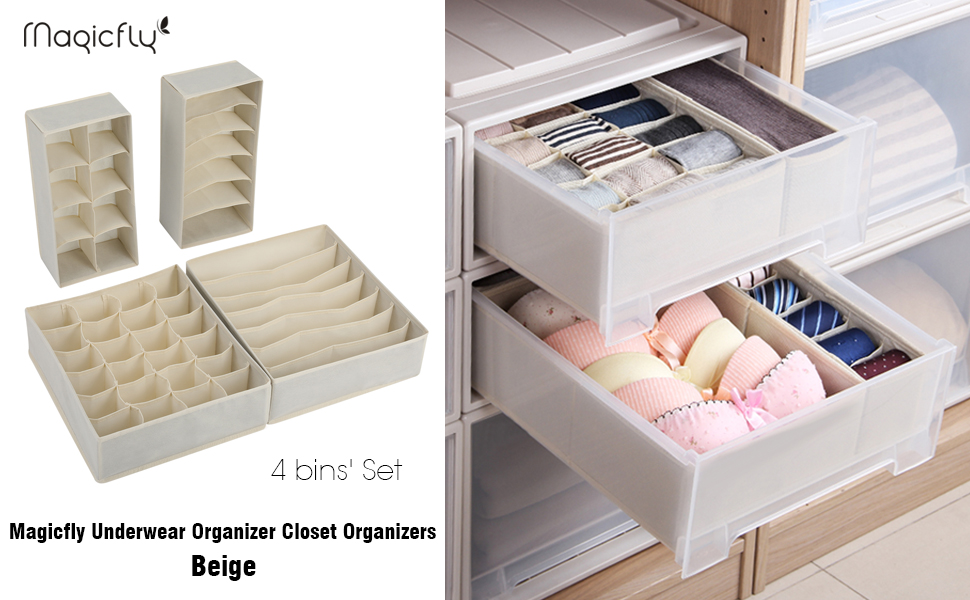 Magicfly Bra Organizer, Closet Undergarment Organizer for