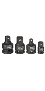 4-Piece Impact Socket Adapter and Reducer Set