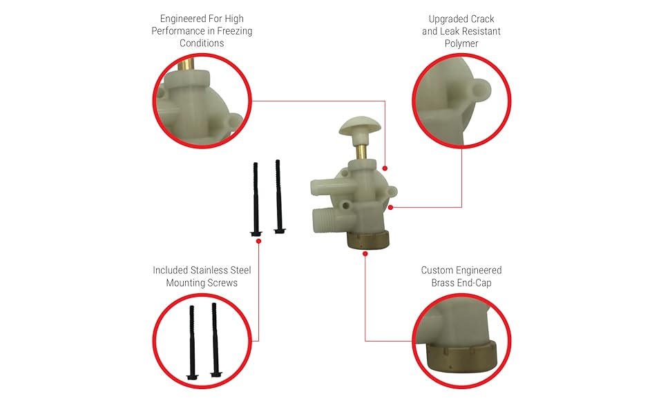 Beech Lane RV Upgraded Toilet Water Valve Assembly