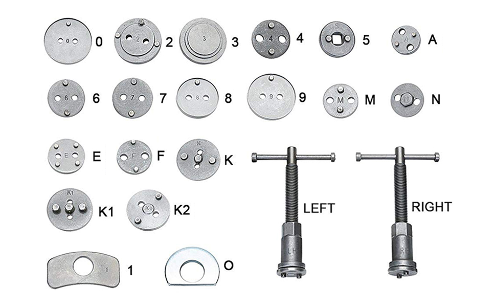 21pcs Disc Brake Caliper Wind Back Tool Kit