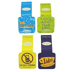 Ata-Boy Gilmore Girls Set of 4 1" Magnetic Page-Top Bookmarks 