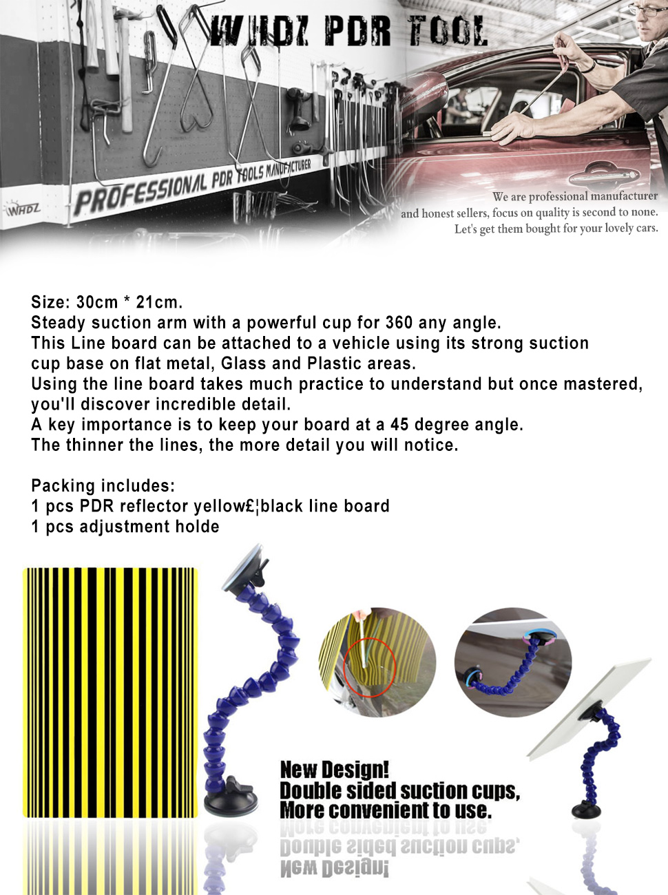 Amazon Com Whdz Paintless Dent Repair Tool Line Board Reflector