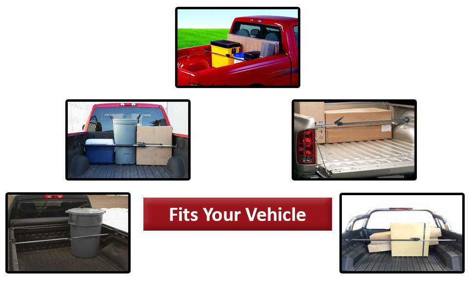 ABN Adjustable Truck Bed Cargo Bar 40 to 70in Ratcheting