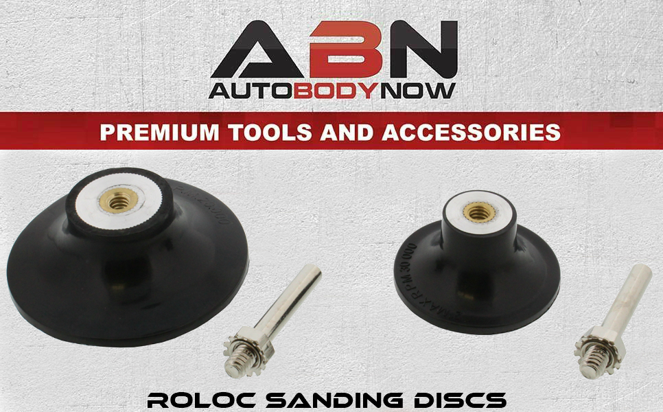 ABN 3in Roloc Rotary Sanding Wheel Disc Pad Adapter Holder, 1/4in