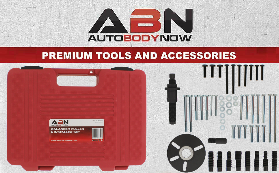 ABN Harmonic Balancer Puller Installer Set 52pc Master Universal Harmonic Balancer Installer
