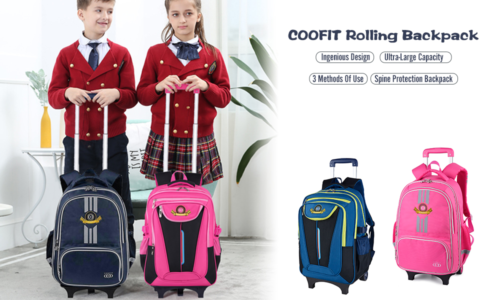 coofit rolling backpack