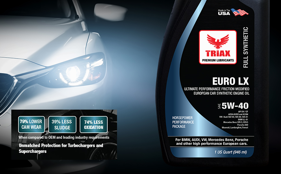 euro 5w-40, 5w-40, euro engin oil, synthetic oil, engine oil, triax oil