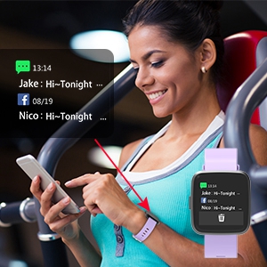 fitness tracker receiving calls texts messages