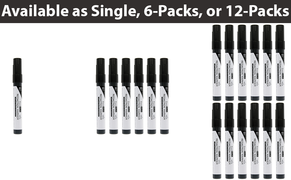 ExcelMark Security Redaction Marker (12 pack) Office