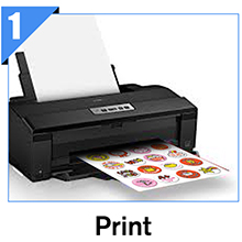 amazon com jandjpackaging printable sticker paper 20 sheets glossy printable vinyl for inkjet printer waterproof sticker paper a4 size 8 5 x11 office products