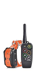 PetSpy M686 Dog Shock collar with remote train up to 2 dogs at the same time