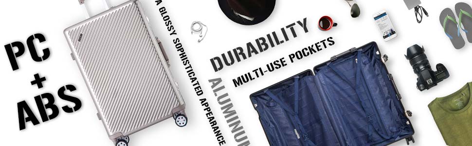 flieks aluminium frame luggage