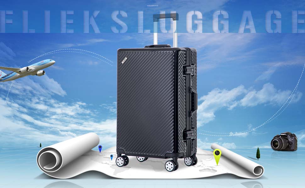 flieks aluminium frame luggage
