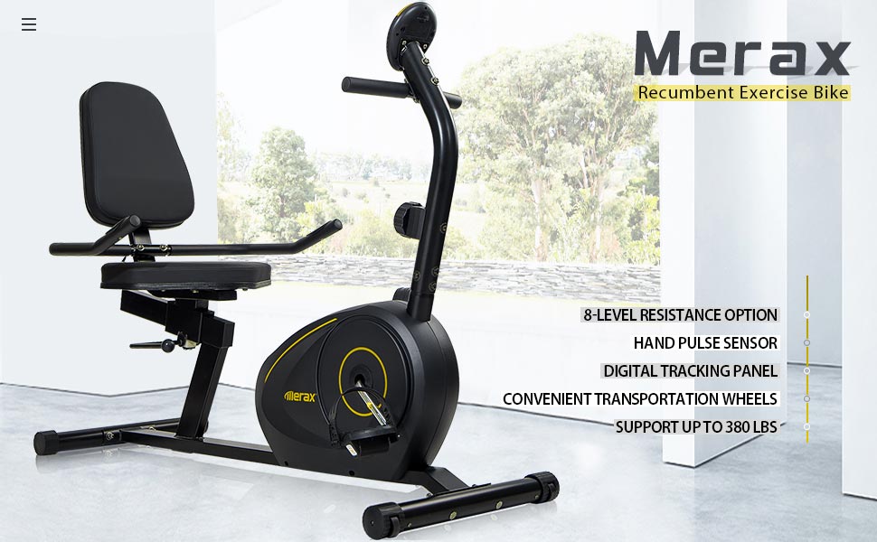 Merax RB1020 Recumbent Bike Exercise Bike Fitness