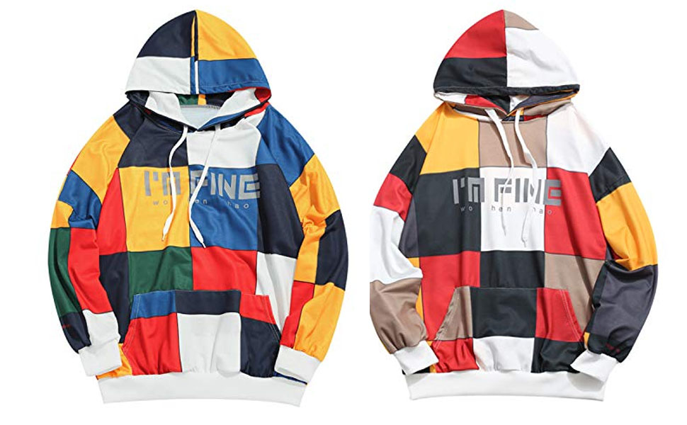 color block hoodie amazon
