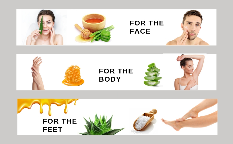 face body feet scrub